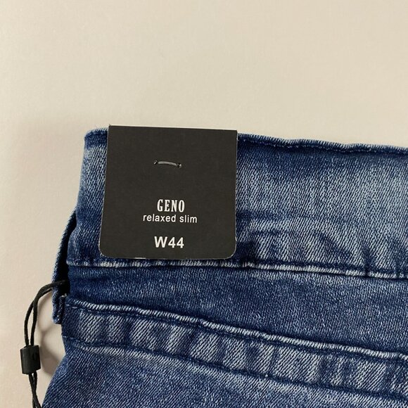 NWT True Religion Geno Relaxed Slim Jeans Men's 44 Stretch Medium Ink Blue SN - Picture 5 of 16